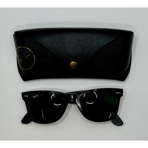 55 - PAIR OF RAYBAN SUNGLASSES RB2140 WITH RAYBAN CASE