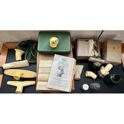 220 - A VINTAGE VORWERK VACMASTER III 7-IN-1 UNIVERSAL HOUSEHOLD APPLIANCE ACCESSORY KIT- WITH INSTRUCTION... 