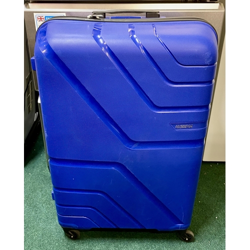 182 - LARGE AT H/S SPINNER SUITCASE IN DARK BLUE