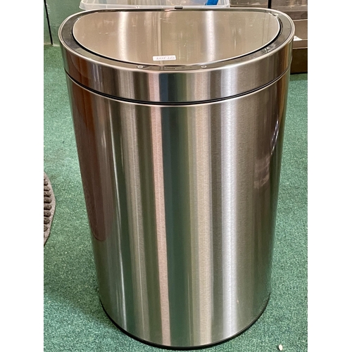 125 - SENSIBLE ECO LIVING 47L STAINLESS STEEL MOTION SENSOR BIN - NO BATTERY COVER