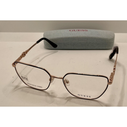 34 - PAIR OF GUESS SPECTACLE FRAMES - GU2952 WITH ORIGINAL CASE - EX DISPLAY