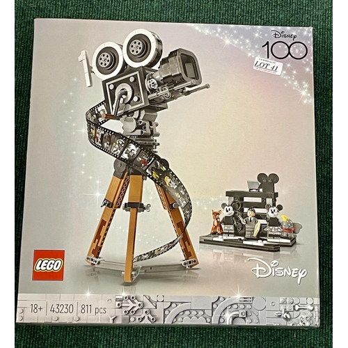 41 - BOXED LEGO WALT DISNEY TRIBUTE CAMERA 100TH ANNIVERSARY - SEALED