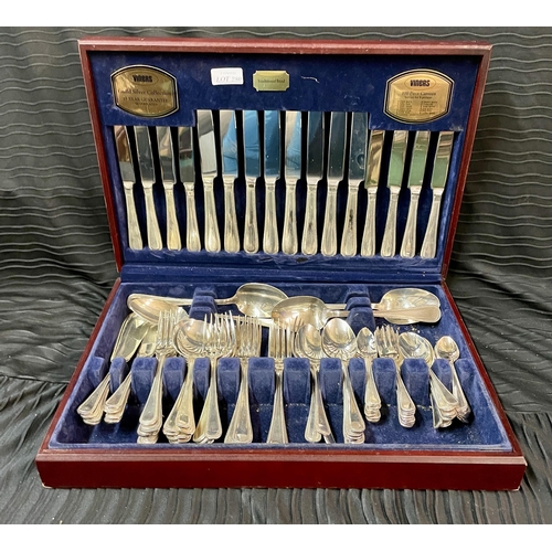 295 - A VINERS GUILD SILVER COLLECTION TRADITIONAL BEAD 100 PIECE CANTEEN OF CUTLERY 8 PLACE SETTING