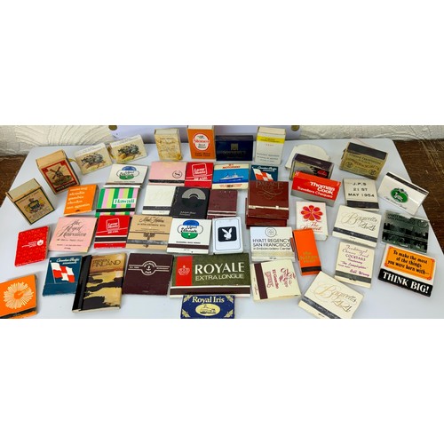 339 - A COLLECTION OF APPROX. 45 MATCHBOOK SETS -MOST TO DO WITH HOTELS AND TRAVEL AROUND THE WORLD