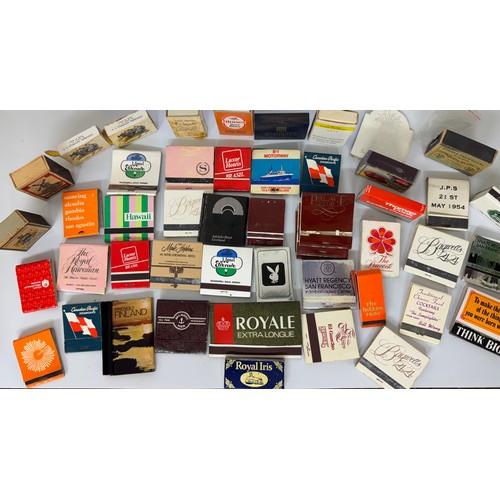 339 - A COLLECTION OF APPROX. 45 MATCHBOOK SETS -MOST TO DO WITH HOTELS AND TRAVEL AROUND THE WORLD