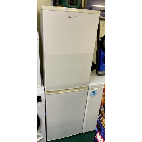 236 - A LEC WHITE LARDER FRIDGE FREEZER 173H X 55W CMS GWO