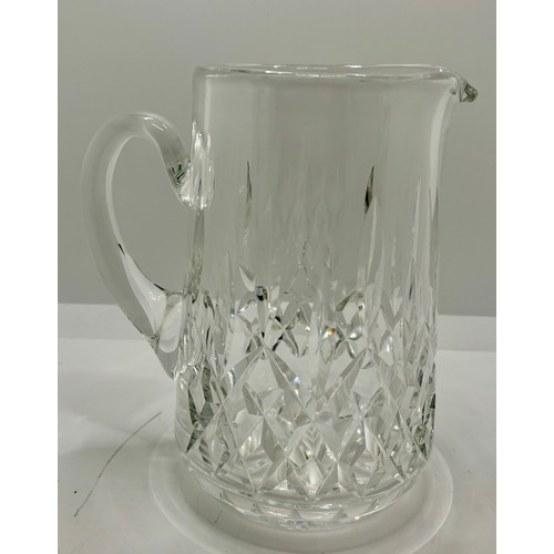 353 - 10 PIECES OF WATERFORD CRYSTAL GLASSWARE - DECANTER & STOPPER -BOYNE PATTERN - H:31CMS, A PAIR OF LI... 