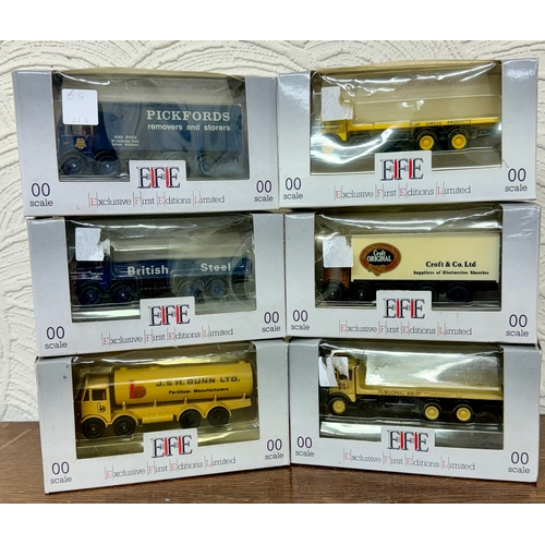 209 - EFE (EXCLUSIVE FIRST EDITIONS LIMITED) 00 SCALE DIECAST WAGONS - ALL BOXED INCL. MARKED - J&H BUNN, ... 