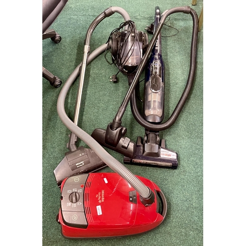 110 - 3 X VARIOUS HOOVERS INCL BOSCH ATHLET 25.2V CORDLESS WITH CHARGER, MIELE CAT AND DOG PLUS CLEANER AN... 