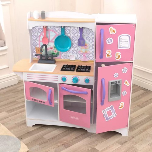 172 - BOXED KIDKRAFT MOSAIC MAGNETIC PLAY KITCHEN (ONE PIECE DAMAGED OTHERWISE COMPLETE)