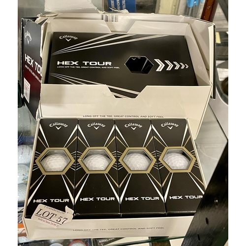 57 - BOXED SET OF X24 CALLAWAY HEXTOUR GOLF BALLS (DGE PACKAGING)