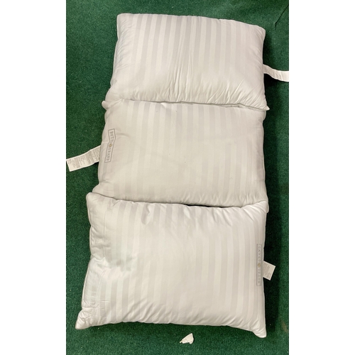 76 - SET OF X3 HOTEL GRAND DOWN FILLED PILLOWS LOOSE PACK