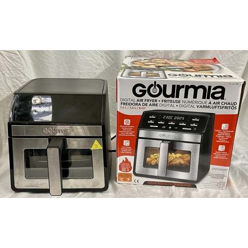 95 - BOXED GOURMIA 7.6L DIGITAL AIRFRYER WITH EASY CLEAN TRAY AND ACCESORIES