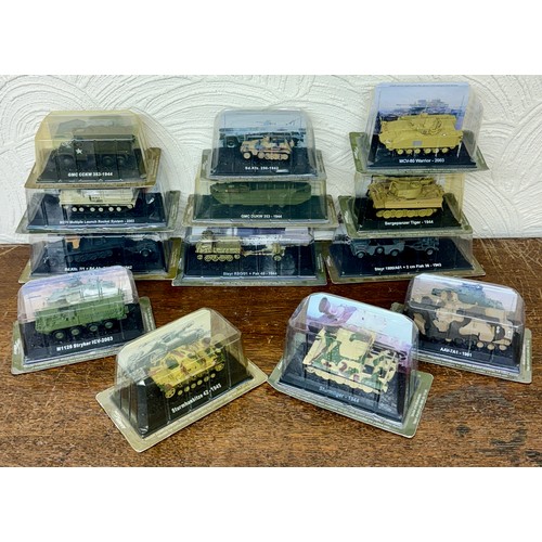 274 - AMBER COM COLLECTIONS SEALED - INC. SD.KFZ250-1942 GMC CCKW 353-1944, STEYR 1500 & 2CM FLAK 38-1943,... 