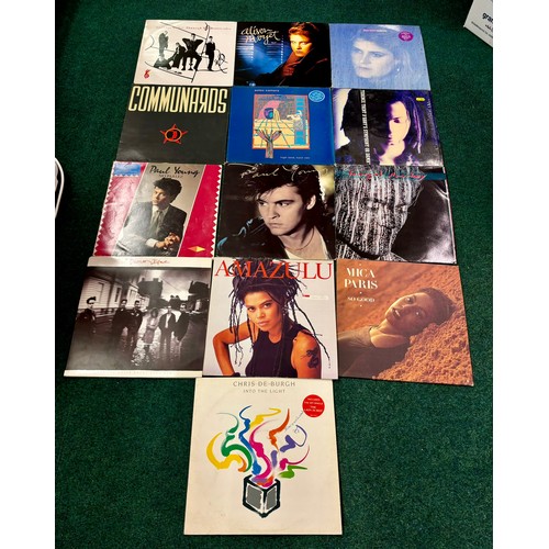 369 - 13 90s-00s VINYL ALBUMS INCL AMAZULU, COMMUNARDS, CHRIS DE BURGH, PAUL YOUNG ETC