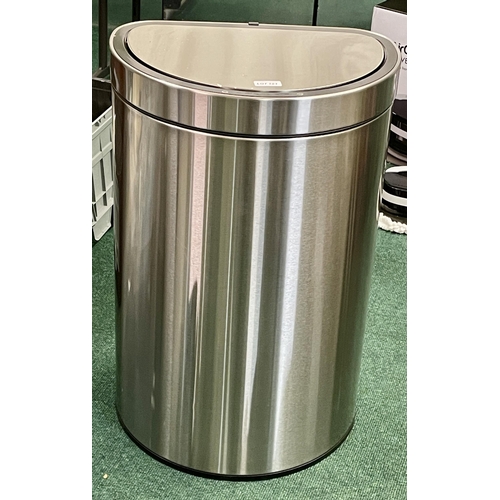 121 - SENSIBLE ECO LIVING 47L STAINLESS STEEL MOTION SENSOR BIN