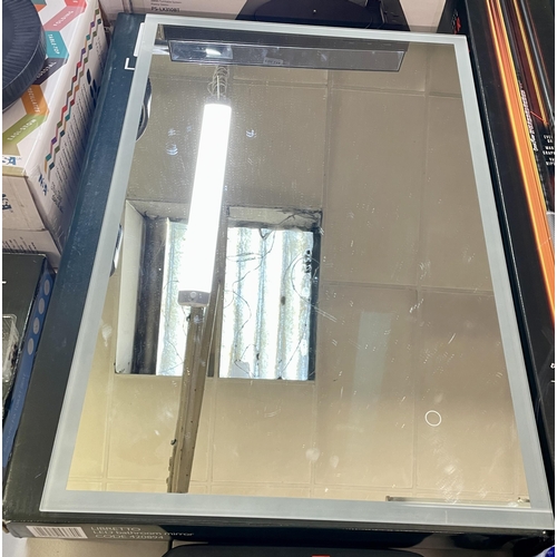 134 - BOXED TAVISTOCK LED BATHROOM MIRROR WITH DEMIST SETTINGS THE LIBRITTO MODEL