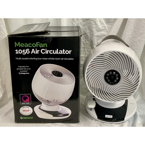 138 - BOXED MEACO FAN 1056 AIR CIRCULATOR WITH R/C