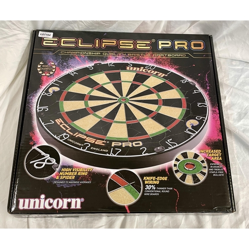 164 - BOXED UNICORN ECLIPSE PRO DARTBOARD (NO FITTINGS)