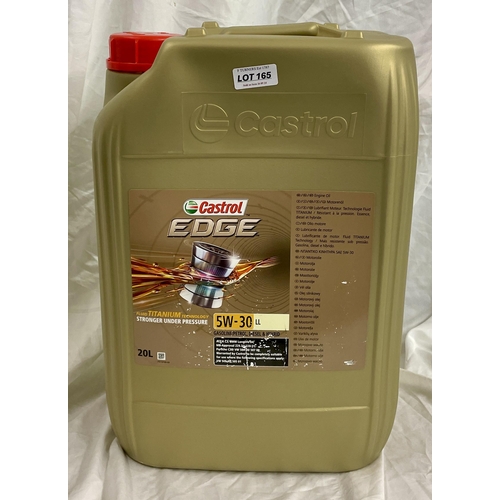 165 - 20L CASTROL EDGE 5W -30 MOTOR OIL - SEALED