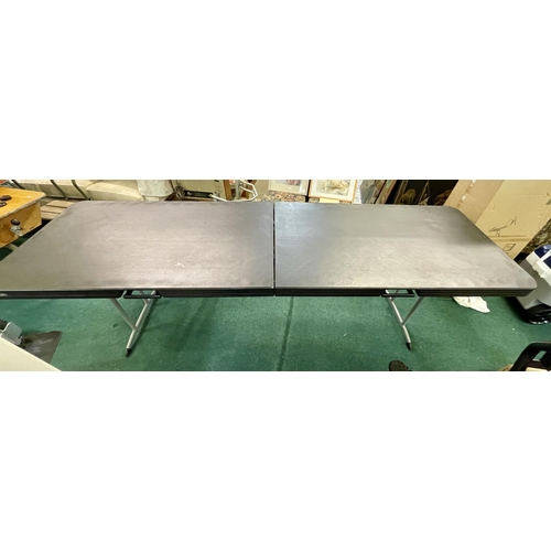 247 - 8 FT FOLDING LIFETIME UTILITY TABLE - BLACK