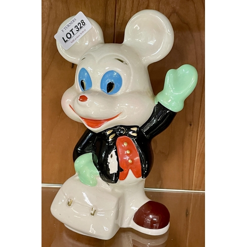 328 - NOVELTY PIGGY BANK/MOUSE TYPE MONEY BOX