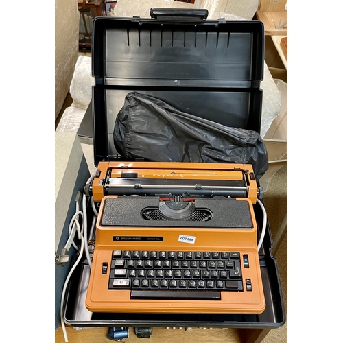 364 - CASED SILVER REED 2500 SL ELECTRONIC TYPEWRITER IN CARRY CASE