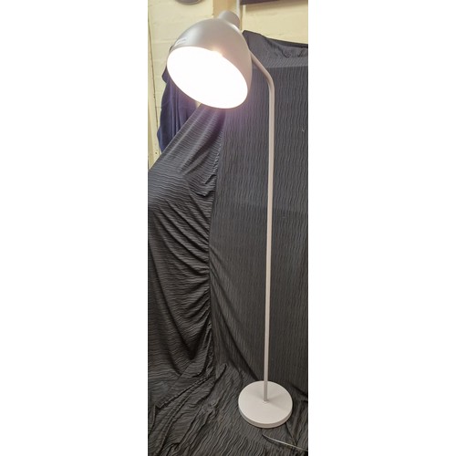 348A - GREY METAL READING LAMP WITH ADJUSTABLE HEAD GWO