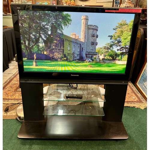 379 - A PANASONIC VIERA 42 INCH PLASMA HD INCH TV GWO, WITH RC, TH-42PX70B WITH TWO TIER BUILT IN STAND