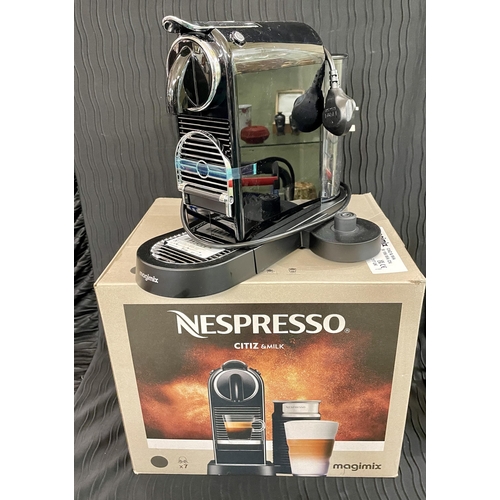 61 - BOXED NESPRESSO CITIZ AND MILK POD COFFEE MACHINE (MISSING MILK FROTHER)