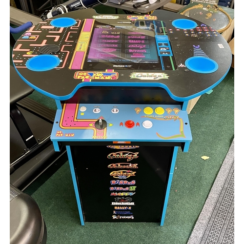 ARCADE 1UP MS PACMAN TOP DOWN TABLE WITH 12 BUILT IN GAMES, LED LIGHT