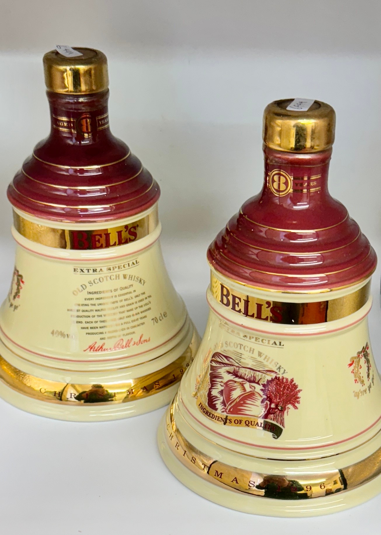 TWO (2) SEALED AND UNOPENED WADE WHISKY DECANTERS FOR BELL'S BOTH