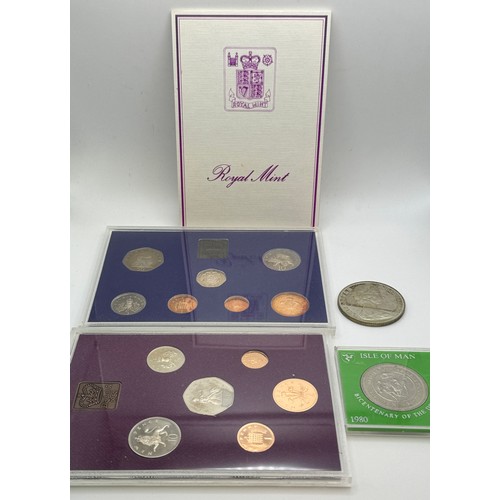 TWO (2) PROOF COIN SETS ROYAL MINT 1980 6 COIN SET AND ROYAL MINT