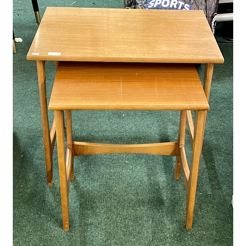 237 - A PAIR OF TEAK MID-CENTURY GRADUATED NESTED TABLES