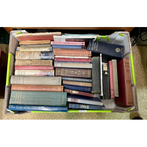 452 - 2 BOXES OF MISC. VINTAGE BOOKS