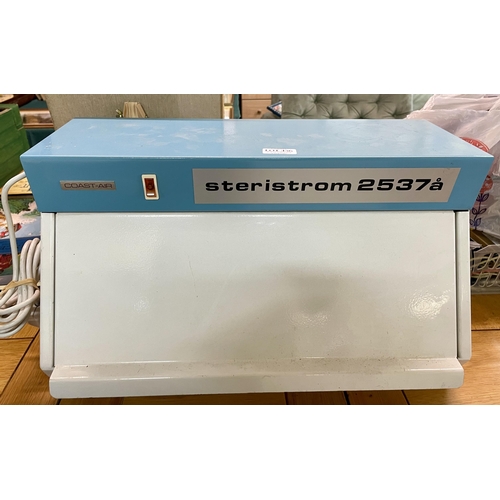 456 - STERISTROM 2537A COAST-AIR GERMIDICAL UV STERILIZER CABINET SOLID STEEL BODY & STEEL DOOR Tabletop /... 