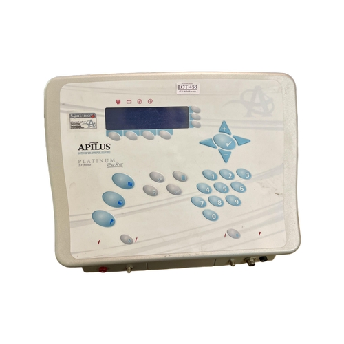 458 - APILUS PLATINUM PURE EPILATOR 27MHZ ELECTROLYSIS MACHINE