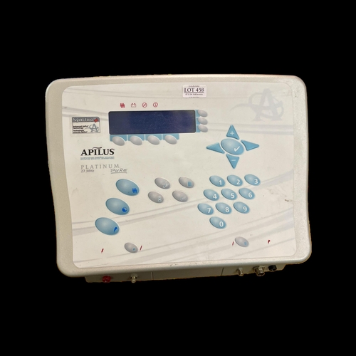 458 - APILUS PLATINUM PURE EPILATOR 27MHZ ELECTROLYSIS MACHINE