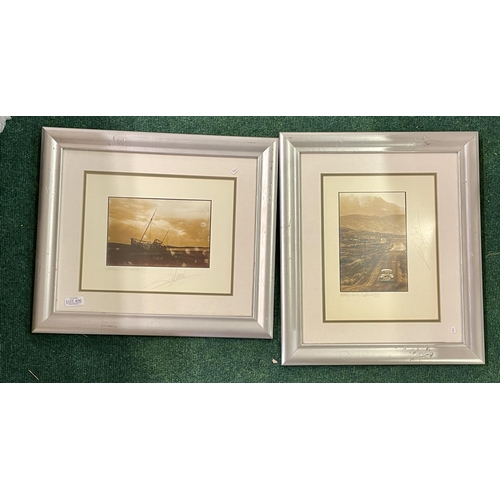 270 - A PAIR OF FRAMED AND EMBOSSED ART PHOTOGRAPHS BY GILES NORMAN, SIGNED BY THE PHOTOGRAPHER, ONE ENTIT... 