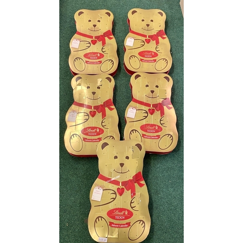 22 - 5 X PART LINDT TEDDY ADVENT CALENDARS