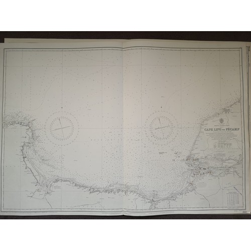 373 - LARGE QTY OF VARIOUS VINTAGE SEA CHARTS, EUROPEAN AND OTHERS APPROX. X50 - EARLY 20TH C.