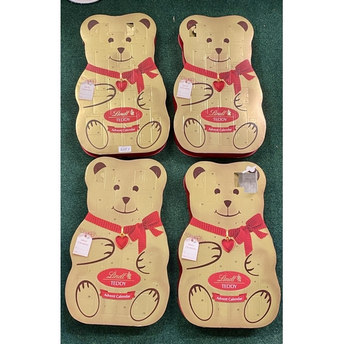 3 - SET OF FOUR PART LINDT TEDDY ADVENT CALENDARS