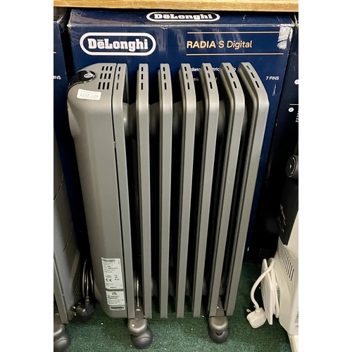 128 - BOXED DELONGHI RADIA S DIGITAL OIL FILLLED RADIATOR - GREY