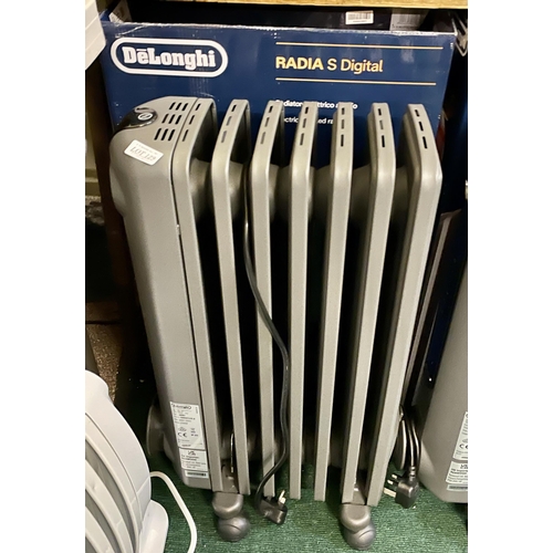 129 - BOXED DELONGHI RADIA S DIGITAL OIL FILLLED RADIATOR - GREY