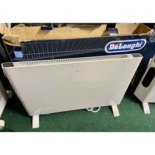 132 - BOXED DELONGHI HSX SLIM STYLE PORTABLE ELECTRIC CONVECTOR HEATER