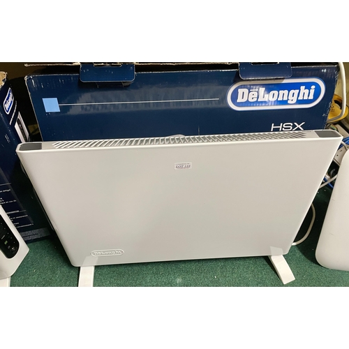 133 - BOXED DELONGHI HSX SLIM STYLE PORTABLE ELECTRIC CONVECTOR HEATER