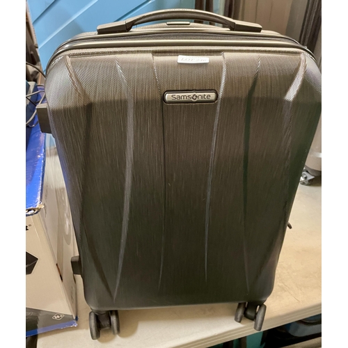 246 - SAMSONITE HARDSIDE CABIN SPINNER SUITCASE - BRUSHED CHARCOAL GREY