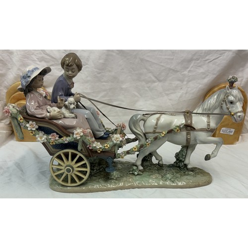 480 - LLADRO 5718 - A RIDE IN THE PARK LTD ED NO. 658 OF 1000 -LLADRO BOX BUT NOT ORIGINAL - Designer:  An... 