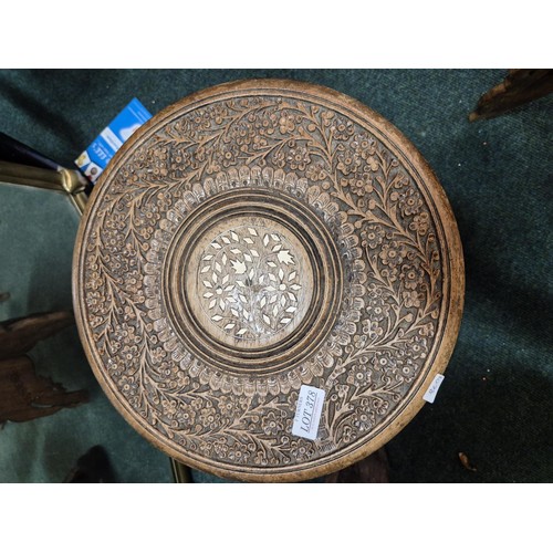 378 - A SMALL JAVANESE TRIPOD TABLE