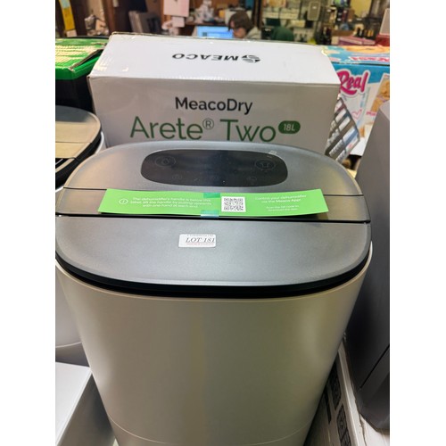 181 - MEACO DRY ARETE TWO 18L DEHUMIDIFIER AND AIR PURIFIER -BOXED A/NEW